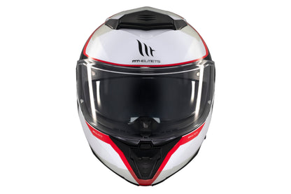 WHITE, BLACK & RED ATOM 2 SV EMALLA B0 MATTE HELMET