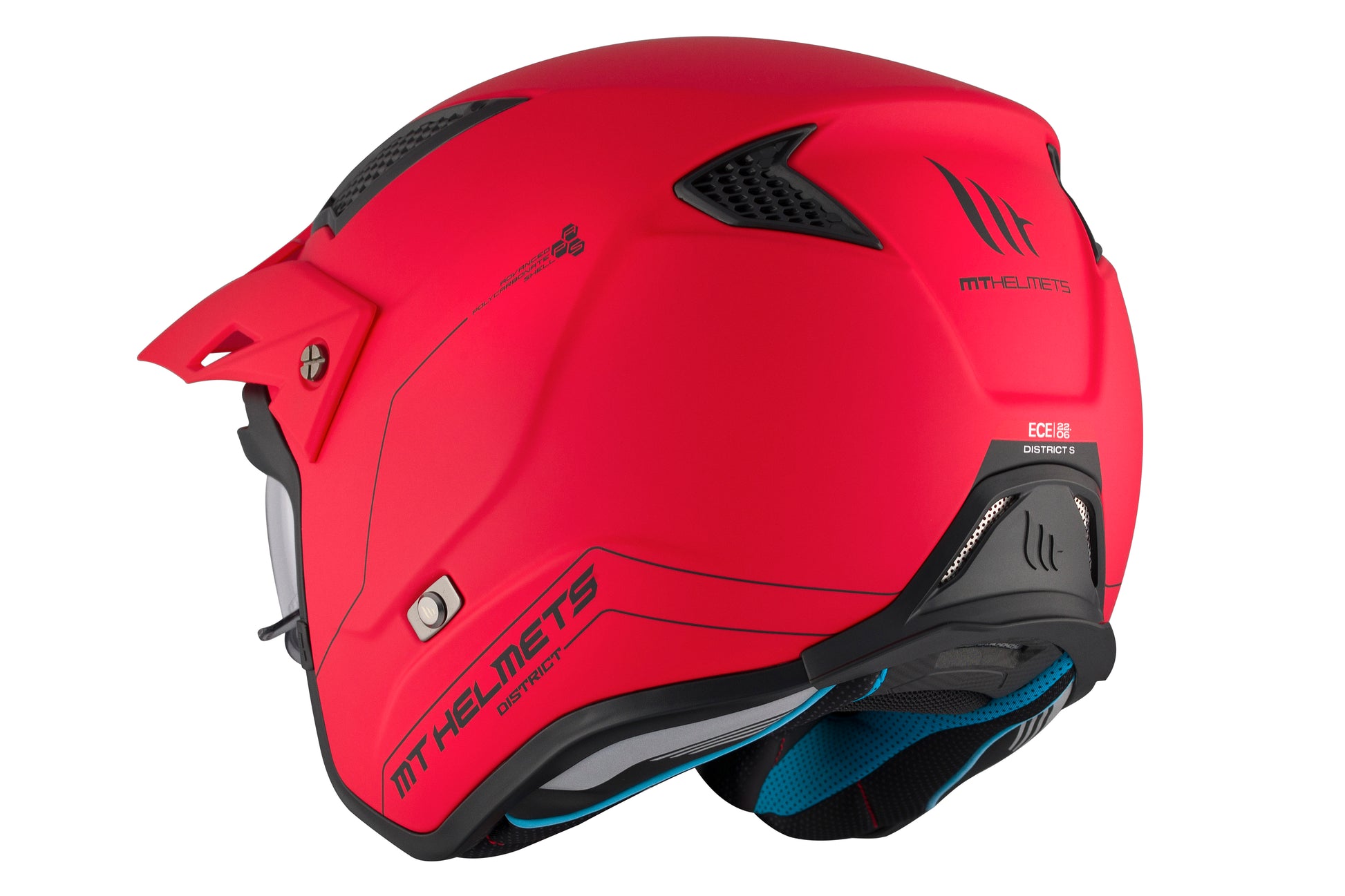 mt district helmet RED DISTRICT SV S SOLID A5 MATTE – Mola Moto