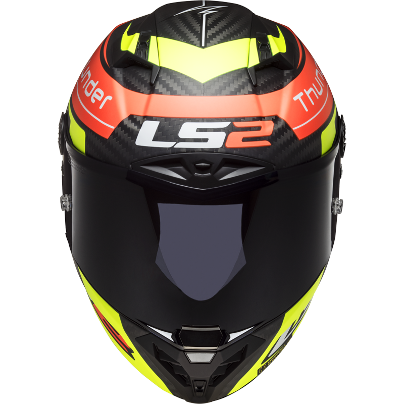 RED YELLOW LS2 FF805 THUNDER C ATTACK MATTE