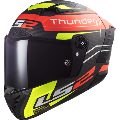 RED YELLOW LS2 FF805 THUNDER C ATTACK MATTE