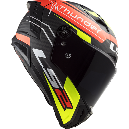 RED YELLOW LS2 FF805 THUNDER C ATTACK MATTE