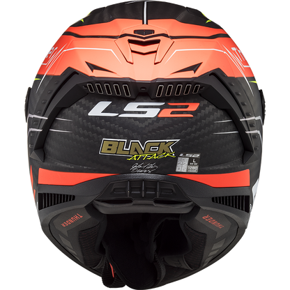 RED YELLOW LS2 FF805 THUNDER C ATTACK MATTE