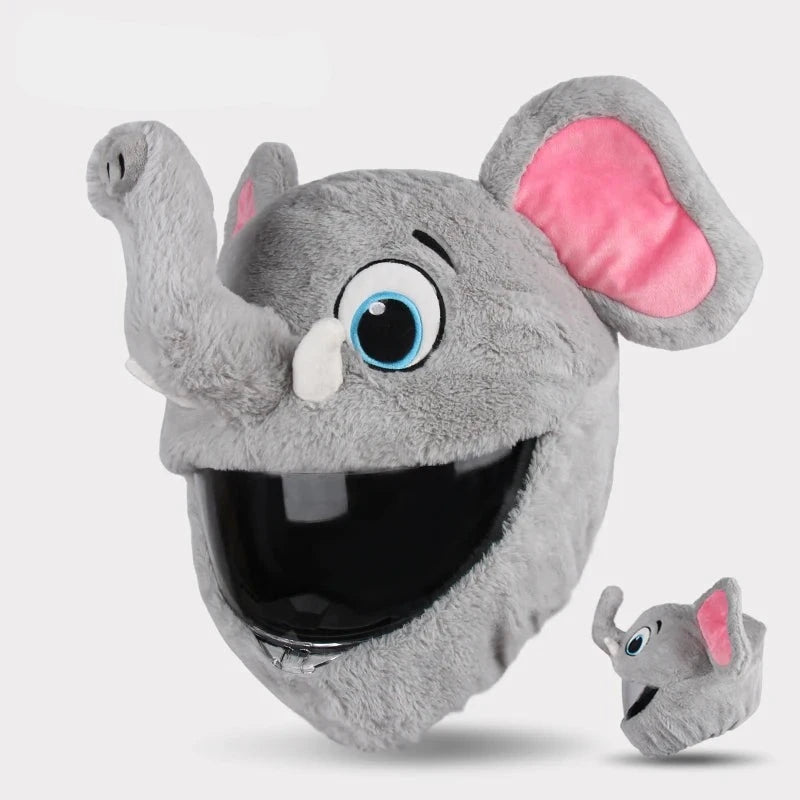 Elephant Cartoon Motorcycle Helmet Cover For Riding