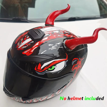 demon horn motorcycle helmets Devil's Horns Helmet Decoration – Mola Moto