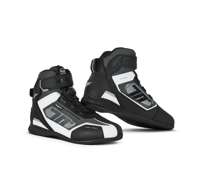 WHITE & BLACK RACING ANKLE BOOT SD-BR3